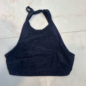 ALO Yoga Navy Halter Sports Bra